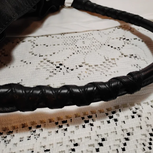 CHRISTIAN DIOR Black Canvas LOGO Bag - Picture 8 of 15